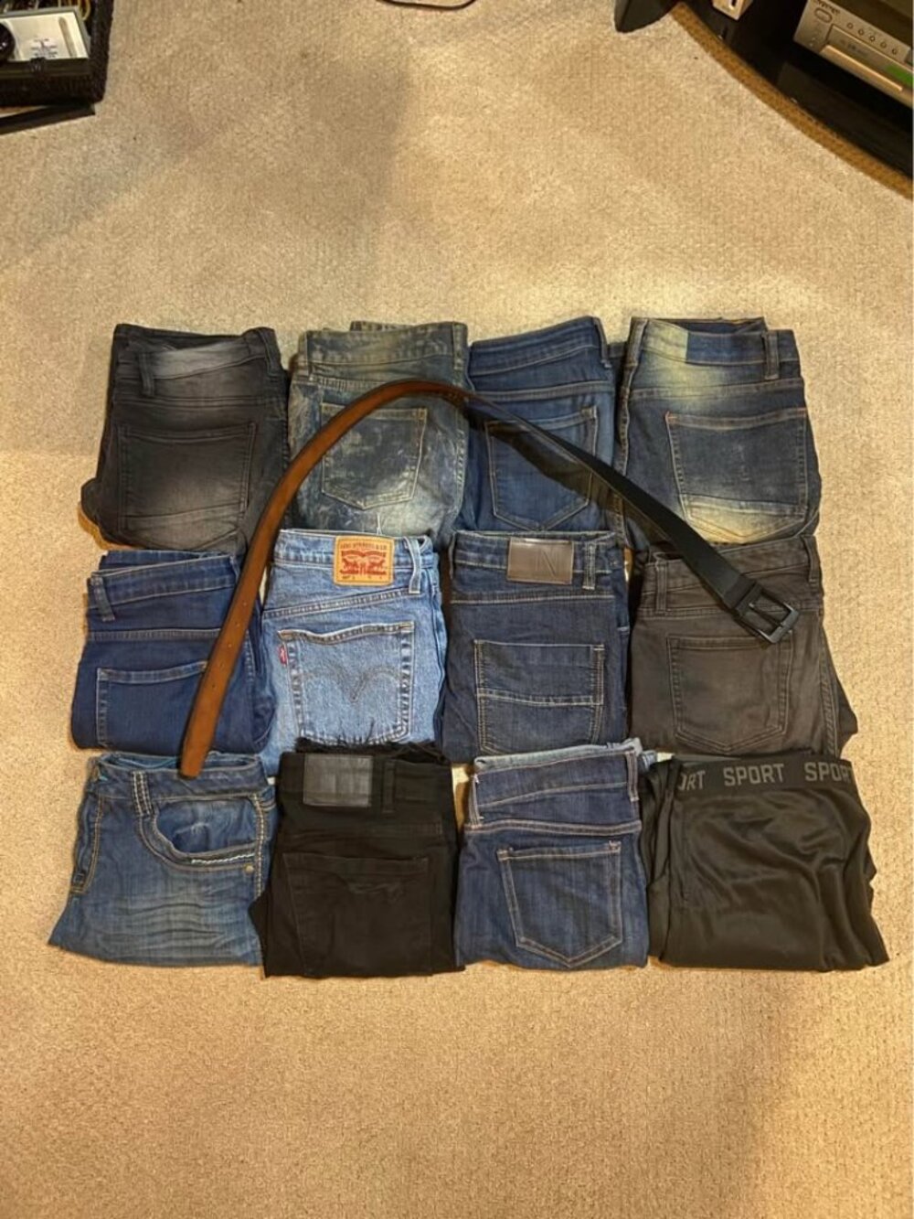 12 Pairs Assorted Size 0-2 Jeans/Denim Shorts- Levi's, Ecko Unltd, Old Navy